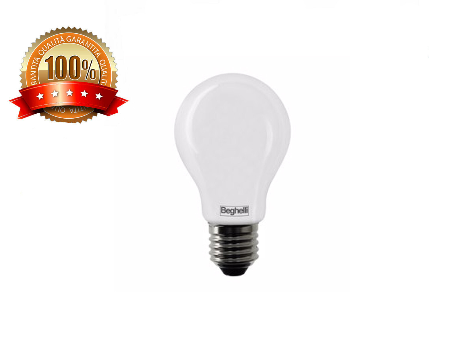 LAMPADA TUTTOVETRO LED OPALE GOCCIA 12W E27 4K BEGHELLI 56527