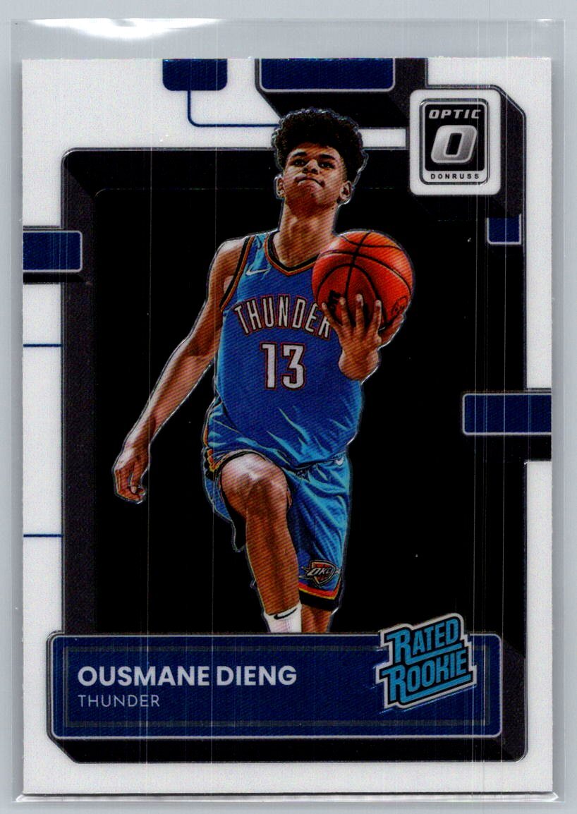 2022 Panini Donruss Optic Rated Rookie RC #220 Ousmane Dieng OKC Thunder