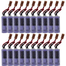 20Pcs BR-AG Battery 3V 1800mAh PLC CNC Battery Non-rechargeable Battery w/ plug