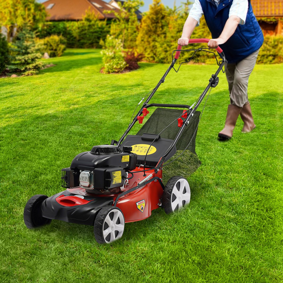 20.5 in. 140cc High Wheel RWD Gas Walk Behind Self Propelled Lawn Mower