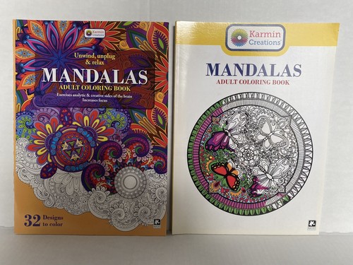 Karmin Creations Mandalas Adult Coloring Books (2) | eBay