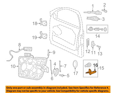 CHRYSLER OEM Front Door Entry-Key Blank 68029829AB