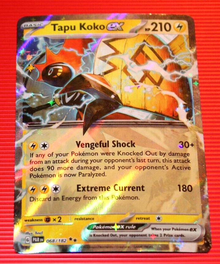ポケバイ Tapu Koko EX HP210 2023 Collectible Rare Holo Pokemon Card No. 068