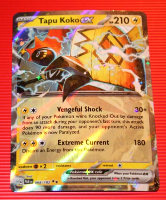 Tapu Koko EX HP210 2023 Collectible Rare Holo Pokemon Card No. 068