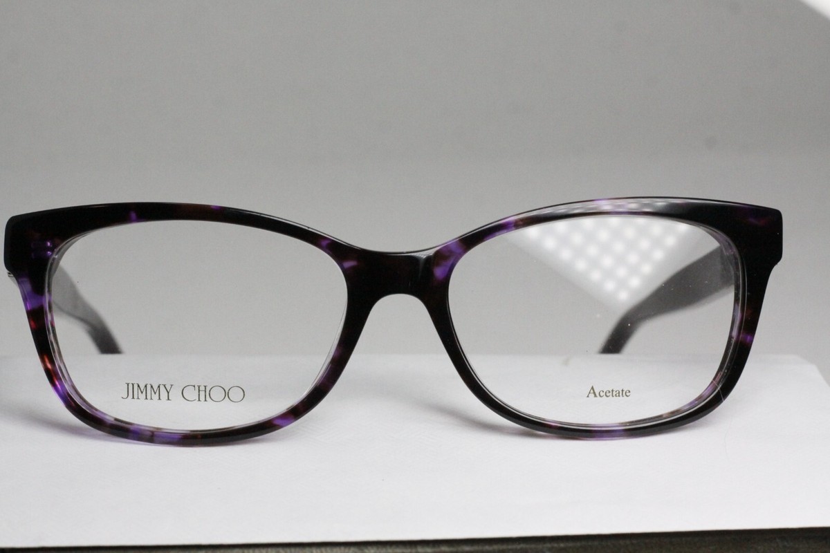 Jimmy Choo JC193 F7X Purple Tortoise 52-16 140 Italy Made