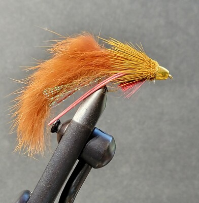 1 Fly, Size 6,  Brown & Orange Muddy Buddy Streamer Fly Fishing Flies