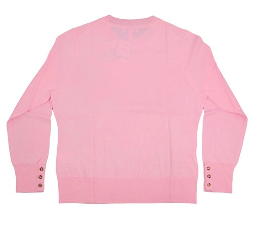CHARTER CLUB Damen Pullover Oberteil Orchidee Rosa Langarm Knöpfe Größe L - Bild 2 von 2