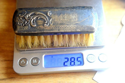 VINTAGE 875 SILVER USSR SOVIET LATVIA BOOTS SHOES BRUSH 1940s - Picture 7 of 7