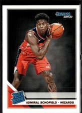 2019-20 Donruss #239 Admiral Schofield Rated Rookie Washington Wizards RC
