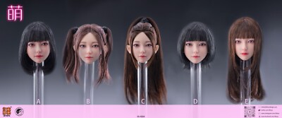 1/6 Mandy Beauty Asian Beauty Girl Head Sculpt For 12'' Female Action Figure Toy