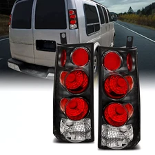 For 2003-2023 GMC Savana/Chevrolet Express 1500/2500/3500 Black Brake Taillights