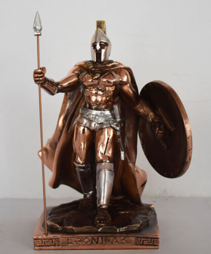 Leonidas - Spartan King - 300 - Thermopylae - 480 BC - Copper Plated Alabaster  - Picture 1 of 7