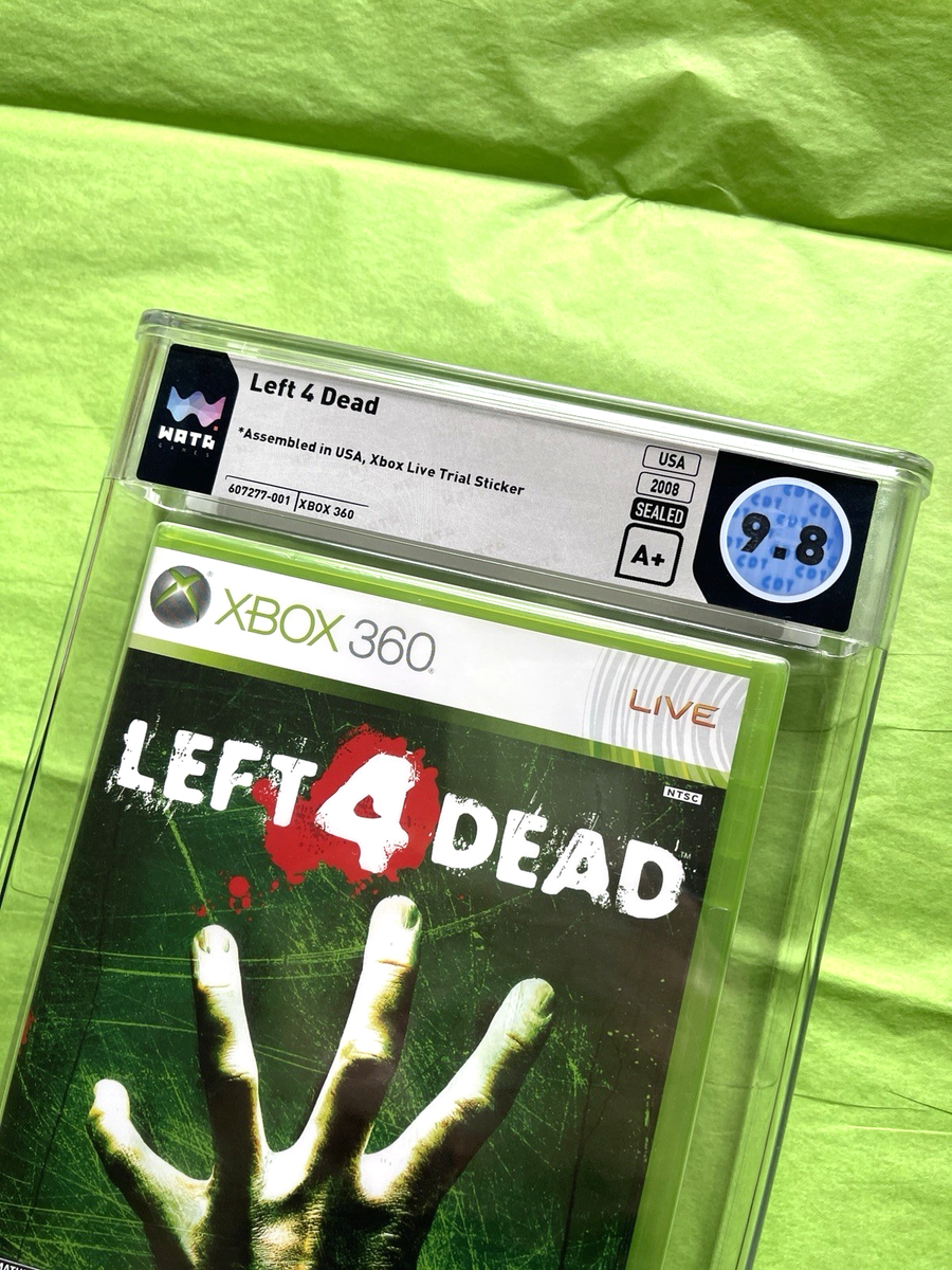 Left 4 Dead (Xbox 360, 2008) Graded Sealed - WATA 9.8 A+ w/ Trial