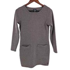 Joules Maroon Hearts Dress Womens Size US 4 Long Sleeve Valentines Day Love Soft