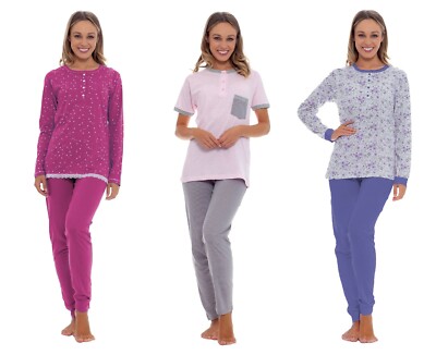 Pigiama lungo corto DONNA 100% cotone estivo MARISTELLA