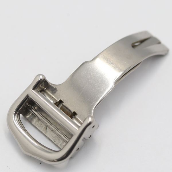 Cartier Genuine D Buckle Clasp 14mm Silver Ladies Watch Band Bracelet Replacement Part-image