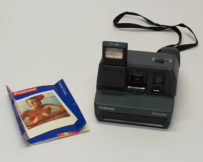 Polaroid Impulse Instant Camera 600 Film Gray with Strap Instructions 