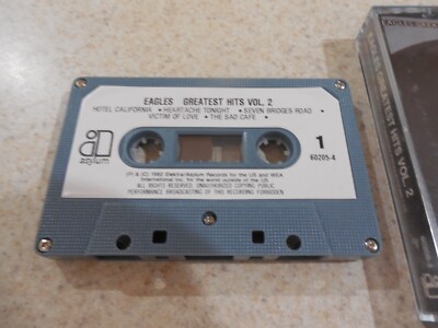 EAGLES GREATEST HITS VOL 2 Cassette Tape 1982 Classic Rock