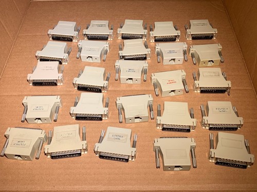 LOT of 25 Modem Serial Modular Adapter Kit (Untested "AS IS")