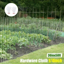 HardWare Cloth Welded Wire Mesh 1/4inch Chicken Wire Poultry Fence 36in x 50ft