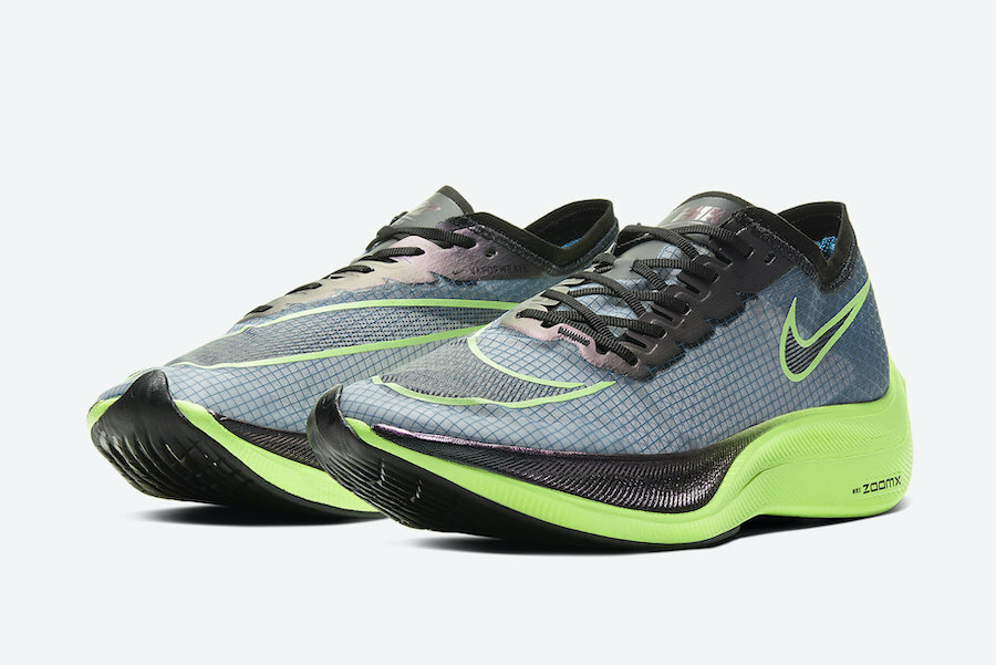 Nike ZoomX Vaporfly NEXT% Running Shoes Valerian Blue Vapor Green AO4568-400 Men's Size 13