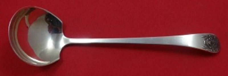 Basket of Flowers by Tuttle Sterling Silver Sauce Ladle 5 3/8" Serving