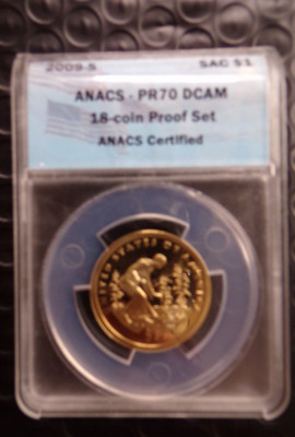 2009 S Native American Dollar First Day Of Issue ANACS PR70 DCAM ...