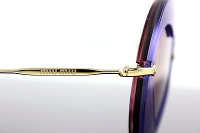 RARE NEW Genuine MIU MIU Lilac Pink Heart Round Sunglasses SMU 01S
