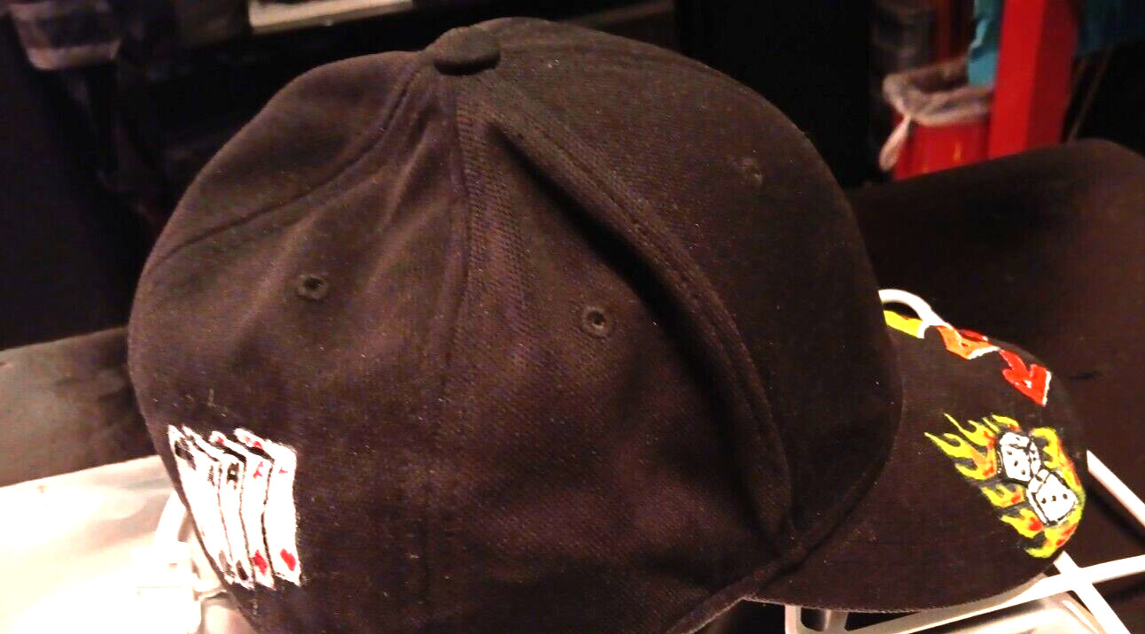 Baseball Cap Gamblers Custom Glow Painted Rarewea… - image 10