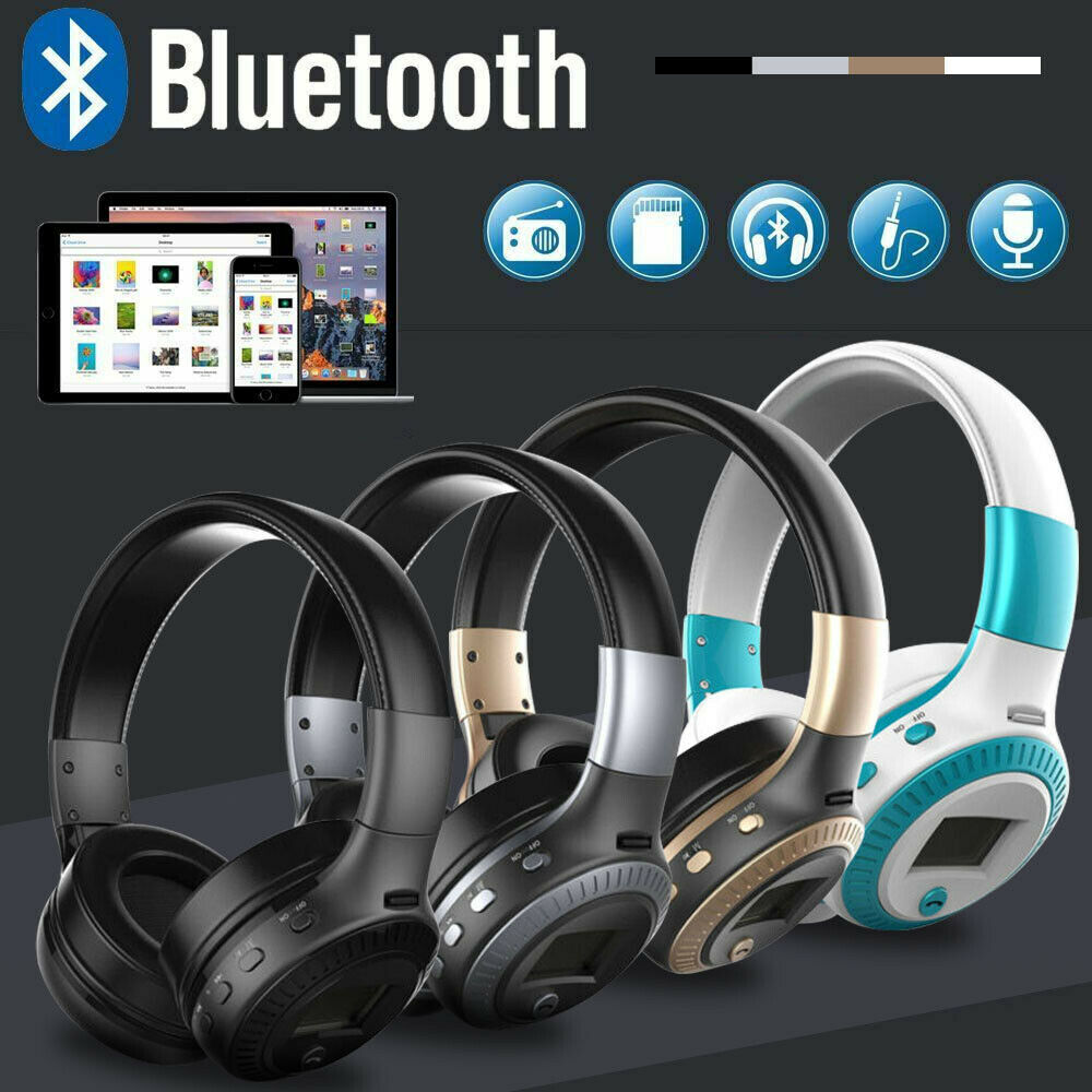 UK ZEALOT Headphones Wireless Bluetooth B19 Microphone Foldable On Ear  Headset