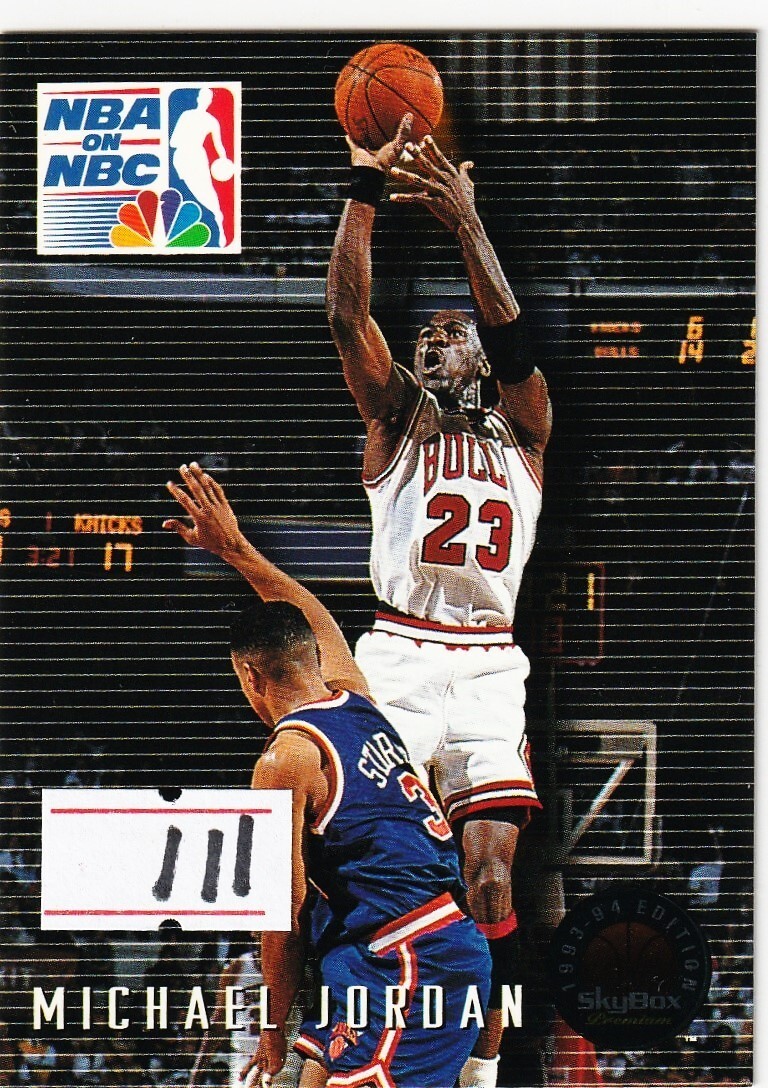 Michael Jordan - 1993 Skybox Premium #14 NBA On NBC - HOF