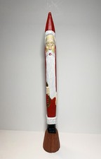 Old World Tall Santa Claus Figurine Christmas Folk Art 19 Carved Vintage Wooden