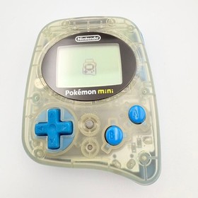Pokemon Mini Wooper Blue Handheld System Boxed w/ Pokemon Party Pinball Tetris