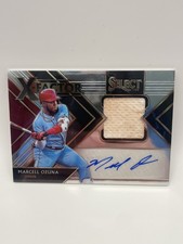 2020 Panini Select Marcell Ozuna X-Factor Material Signatures /99 #XF-MO Auto