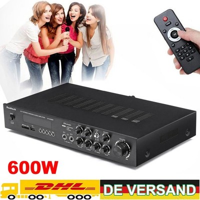 5Kanal 600W HiFi Verstärker Bluetooth Digital Stereo Amplifier Vollverstärker