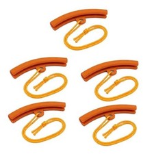 5 PCS Car Tire Changing Rim Protector, 15cm Flexible Auto Tire Changer Orange