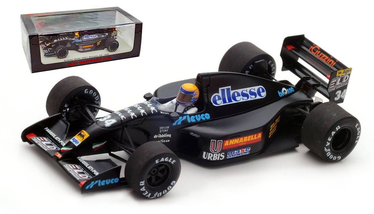 Spark S3892 Andrea Moda S921 #34 Monaco GP 1992 - Roberto Moreno 1