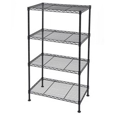 NSF 4-Tier Wire Shelving, 38kg/Shelf, Kitchen/Garage Storage