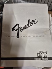 Vintage Original Fender Ultimate Chorus Verst&auml;rker Bedienungsanleitung