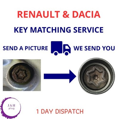 BOLT MATCHING SERVICE SECURITY MASTER LOCKING WHEEL NUT KEY FOR RENAULT & DACIA