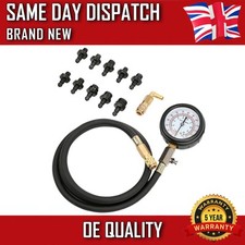 12Pcs Engine Oil Pressure Test Tester Kit Low Oil Warning Devices 0-140 PSI UK