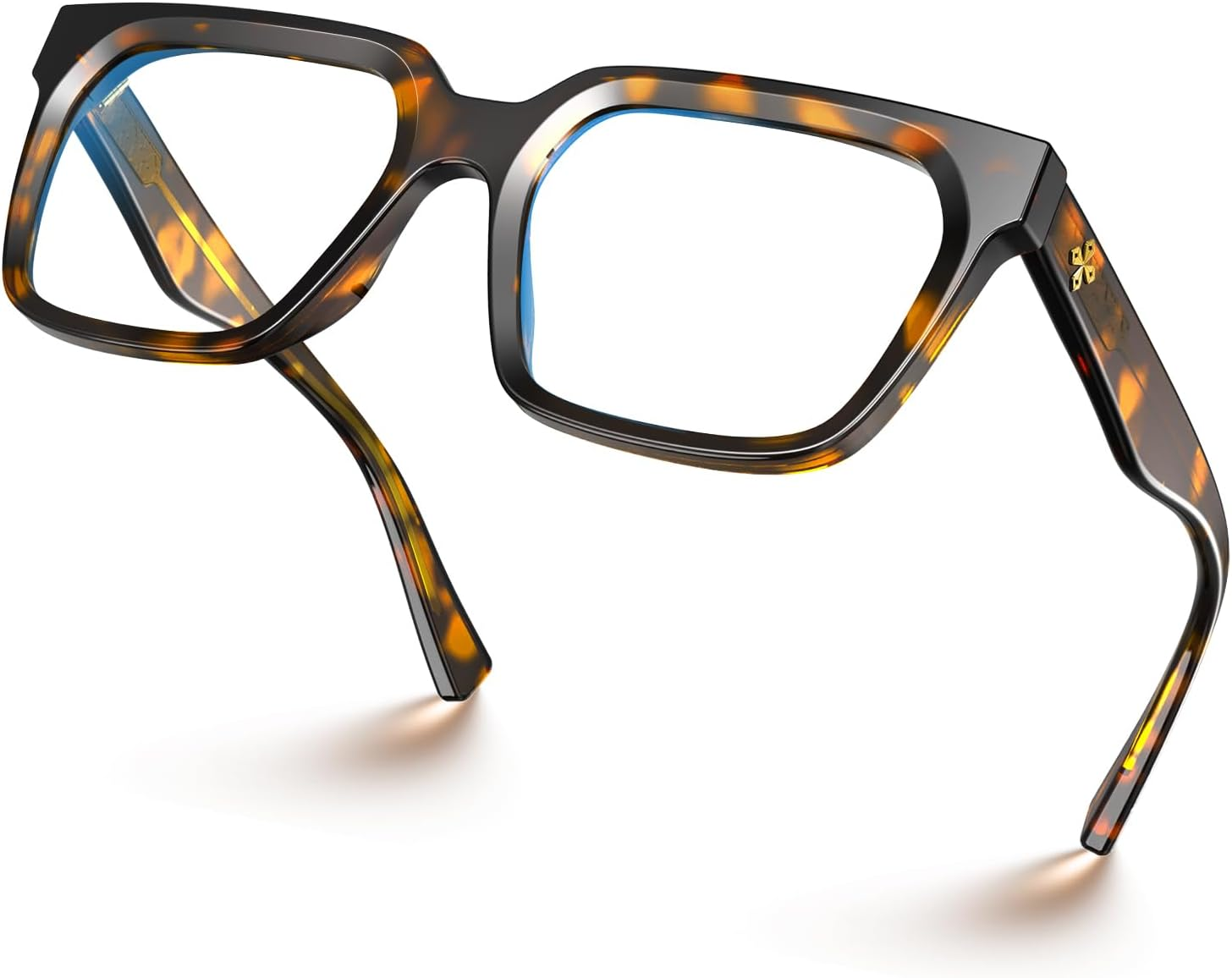 TR90 Rectangle Blue Light Blocking Computer Glasses with Preppy Style