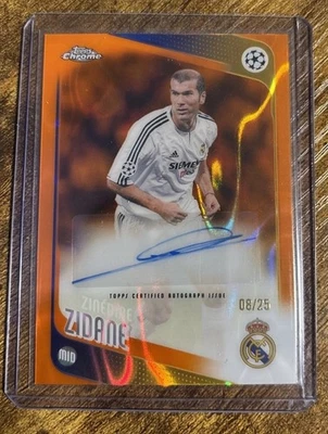 Zinedine Zidane Soccer Sports Trading Cards & Accessories for sale
