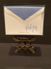 CRANE & CO Hyacinth Hand Engraved Thank You N...