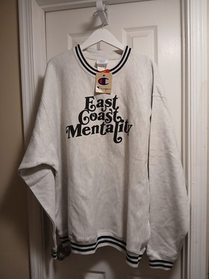 Nwt Champion X Barstool Sweatshirt East Coast Mentality Revers Weave Gray Sz.2XL