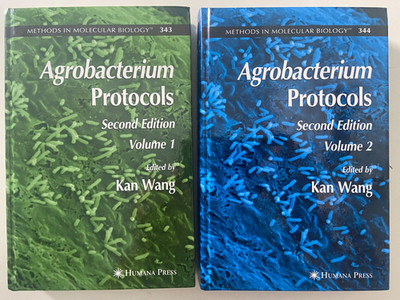 Agrobacterium Protocols 2nd Second Ed. Volume 1 & 2 SET Hardcover by Kan Wang