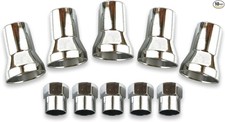 10 Pcs Leakproof Tire Valve Cover Universal Alloy Wheel Valve Stem Sleeve And C
