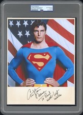 Christopher Reeve ~ Signed Autographed Superman Photograph USA ~ PSA DNA Encased