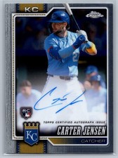 2026 Topps Chrome RA-CJ Carter Jensen Rookie RC Autograph Auto Royals