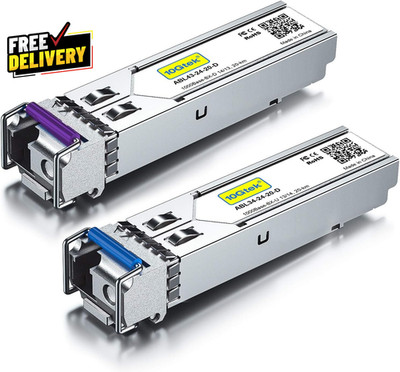 a Pair of 1.25G SFP Bidi Transceiver 1000Base-Bidi Singlemode Simplex LC Fiber..